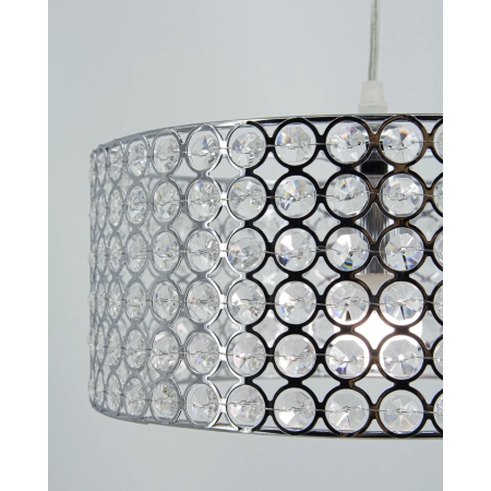 Lampa wisząca chromowana szklana 30cm 5008/1 z serii ASTER - Lampy Elem